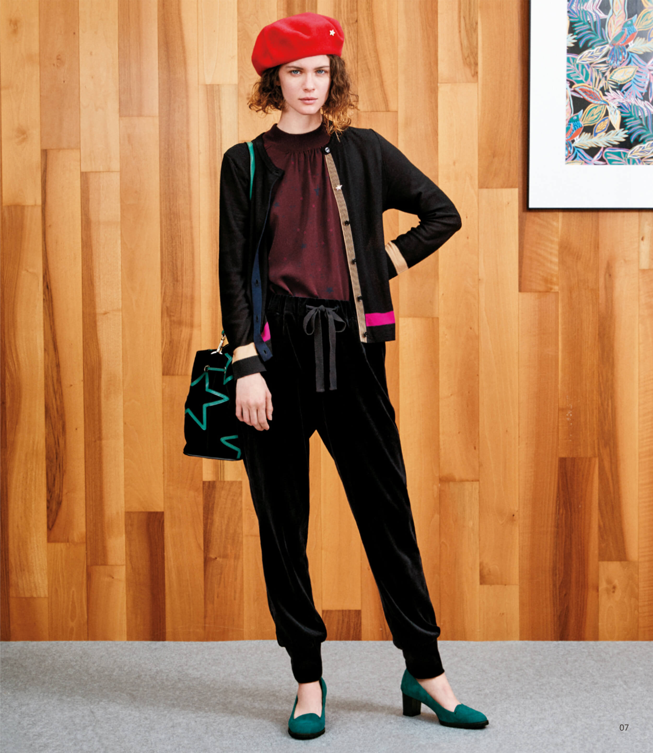 SONIA RYKIEL チャイナ ブラック ベロア ジャケット N2225 SONIA by SONIA RYKIEL(ソニアバイソニアリキエル) / ダウンジャケット